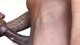 Taking His Big Black Cock Deep in My Mouth