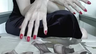 Beautiful Hands, Long Red Fingernails, JOI Lady Victoria Valente