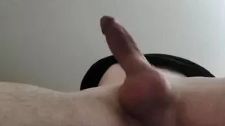 Super close up angle of big straight daddy.