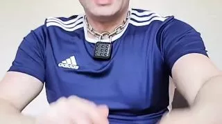 Anal training with butt plug and "slut" socks