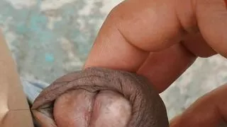 Inserting balls into cock