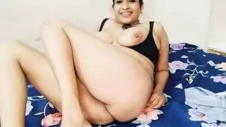 College girl fingering ass and pussy on video chat with boyfriend (dirty hindi audio)