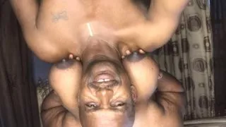 Shaving her the biggest pussy I have ever seen