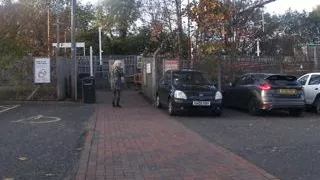 Flashing at the station