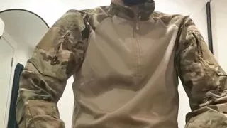 horny military jerking off