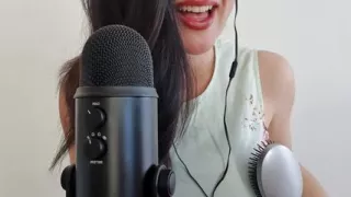 Naughty Hair Brushing and insertion in my pussy ASMR