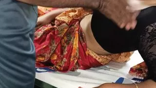 mysore New married couples enjoying saree romance in bed