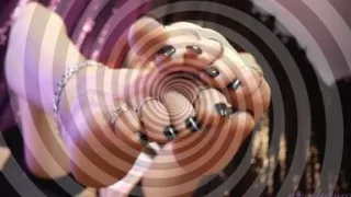 Surrender to My Mesmerizing Feet in Black Toenail Polish and Toe Rings