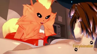 Pokemon Hentai - Flareon Blowjob To Dog With Cum In Her Mouth
