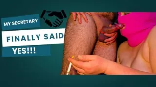 My Secretary Finally Said YES - Boss Rewards Her with a POV Blowjob & a Raise! ????
