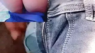 Looking at her pussy, the cock got enough, could not stay, had to masturbate, then go and the cock got peace, her hot ass.