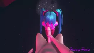 Vocaloid Hentai - Pov Miku Blowjob In A Striptease Club