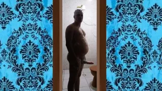 Meu Banho Gostoso Com o Pau Duro 011