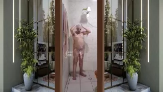 Meu Banho Gostoso Com o Pau Duro 004