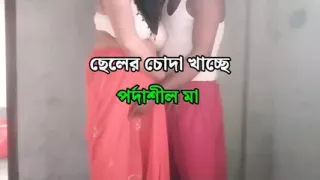 Stepson fucks stepmother naked after removing saree