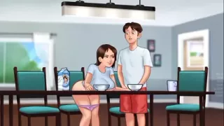 Fucking my stepsister in the dining room