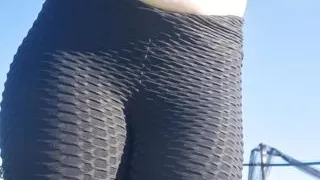 Outdoor strip in the sun