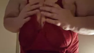 Striptease BBW Fat Tits Hairy Pussy Fat Belly