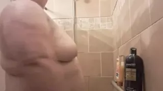 Shower BBW Tit Massage