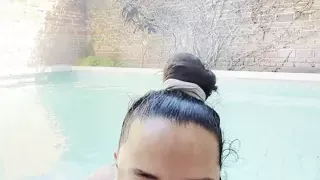 Private Pool Ends with Oral
