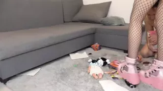 Cheeky brat in a destructive mood