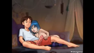 Summertime saga hot teen gets his dick harder and then fucked