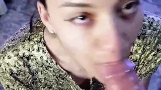 Argentinian Slut Swallows a Big Fat Cock