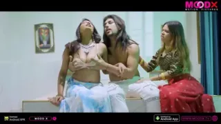 Indian Musclar Boy Enjoying Threesome Hardcore Sex with His Wife and Girlfriend.