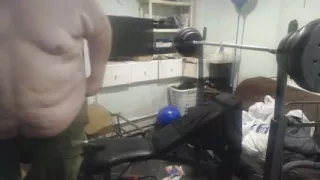 FatAssSmallDick does 3-sets of 80lb (not allot) bench presses, and strips between sets. Please comment save and spread