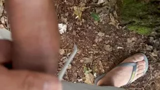 Cheating wife into the woods, he have my load inside him