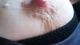 Big titty nipple play, please cum on me ????