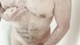 Scrubbing and Rubbing - Showering with a morning wood erection