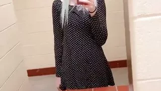 Teen Amber Got Fingered in a Restroom