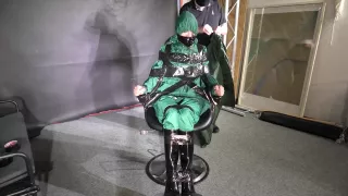 Marie M. Taped And Gagged In Shiny Nylon Rainwear