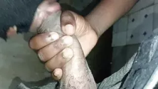 African woman gives an original...