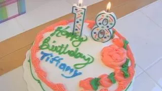 Finally 18 Tiffany shoves her dildo up her ass with joy