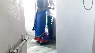 The young student of the college the bulk in the empty room.