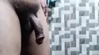 Unmarried Man Big Cock Bathroom Washing Cock Clean Cock