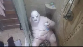 FatAssSmallDick uses plays with whipped cream in the shower, showers off Please comment save and spread