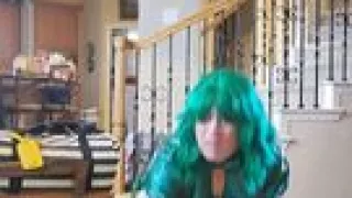 Sissy Diana in Green Pvc Humping Pt 2