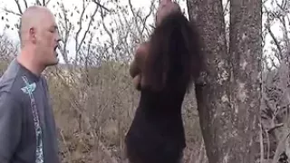 Horny German master spanks and fucks amazing ebony babe