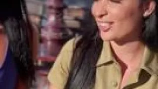 Sexy Anissa Kate Entertains Lucky Fan With Anna Kinski