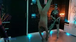 Miss Alessa Milano Upside Down Whipping Part 1