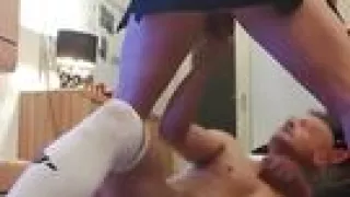 Hard and rough doggy fucked in the ass by my stud