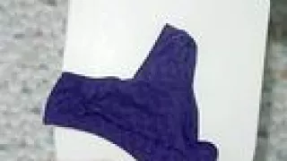 My cum in stepcusin panty in hole