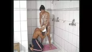 Brunette MILF Ass Fucked by Big Cock in Sauna