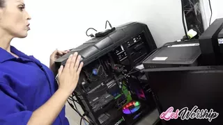 Thick Lesbian MILF Pussy Toy and Lick by Blonde Hottie