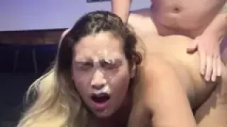 Keep Fucking Her Ass After Cumming On Her Face