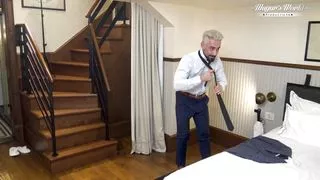 Behind The Scenes Of Amalia Davis is so excited before work