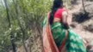 A village chitting  wife fucking with a school student in forest